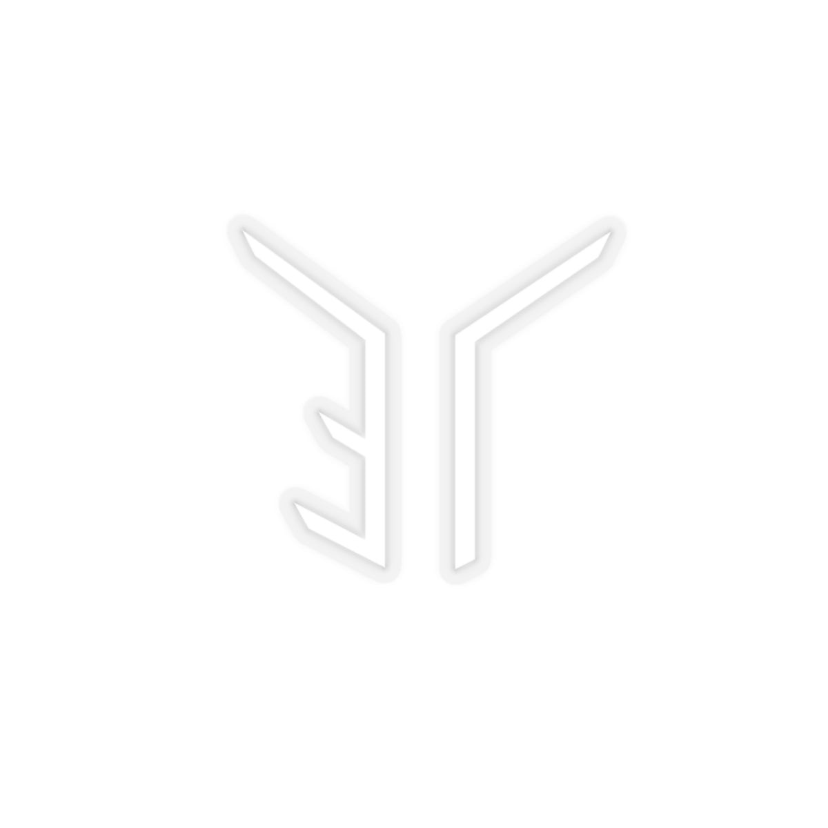 NEW ECHO LIGHTS LOGO STICKER -White-