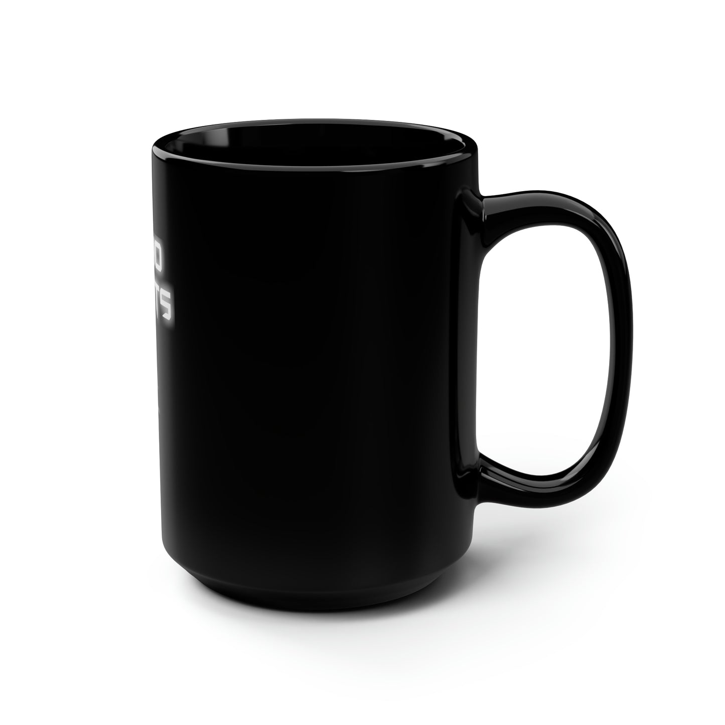 ECHO LIGHTS BLACK MUG, 15oz