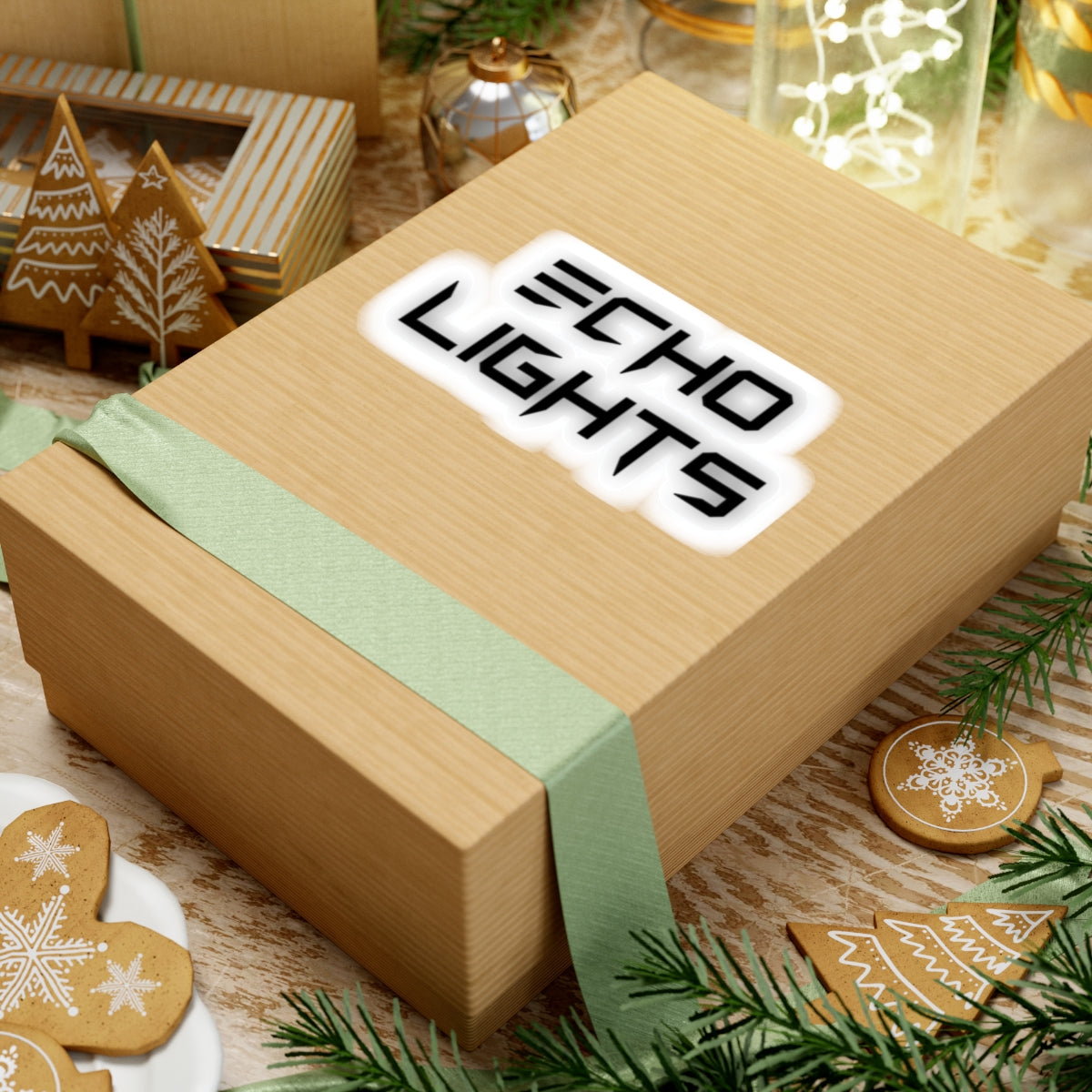 ECHO LIGHTS STICKER - BLACK