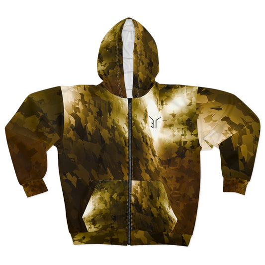 UNSPOKEN-GOLD VERSION-Zip-Up Hoodie