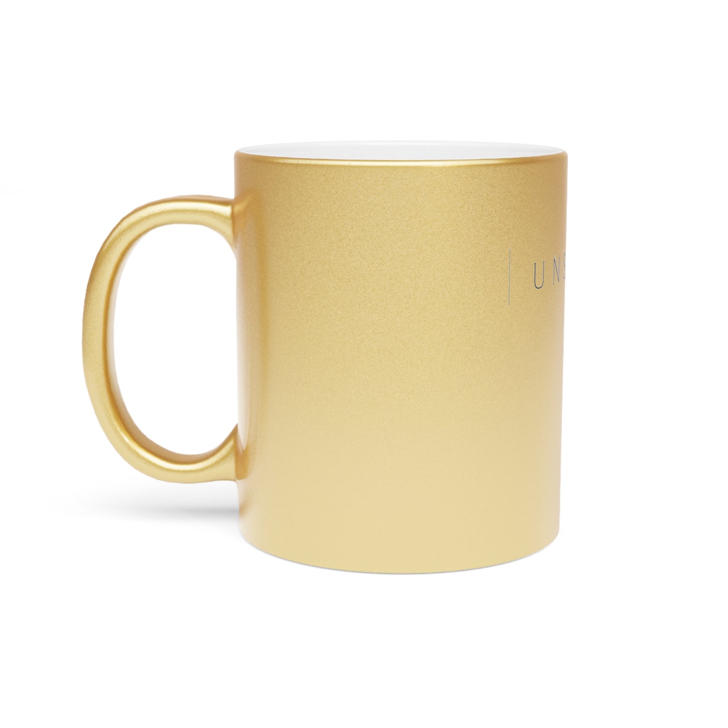 Elegant Metallic Mug - Unspoken, Personalized Gift, Wedding Favors, Stylish Coffee Cup, Home Decor, Housewarming Gift