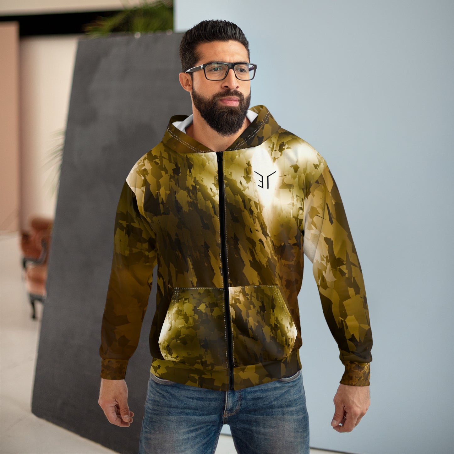 UNSPOKEN-GOLD VERSION-Zip-Up Hoodie