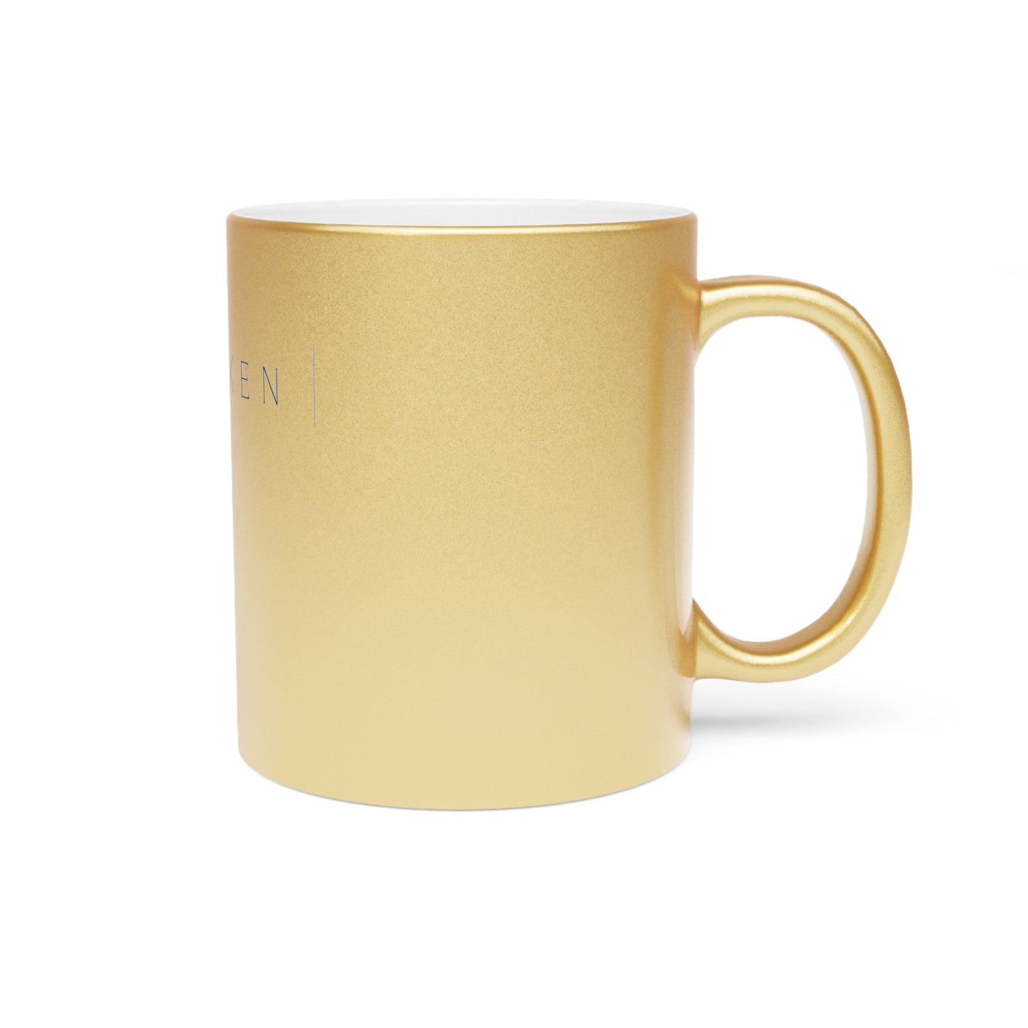 Elegant Metallic Mug - Unspoken, Personalized Gift, Wedding Favors, Stylish Coffee Cup, Home Decor, Housewarming Gift
