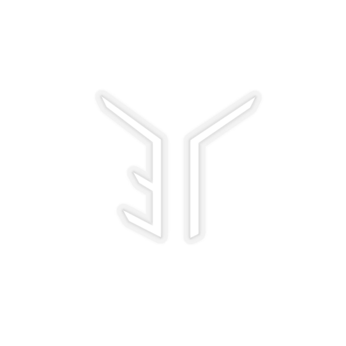 NEW ECHO LIGHTS LOGO STICKER -White-