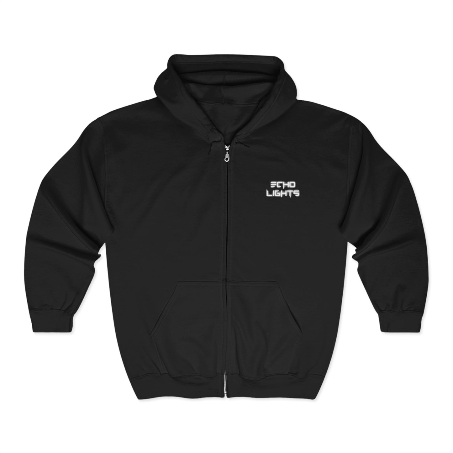 NEW LOGO-ECHO LIGHTS- ZIP UP HOODIE