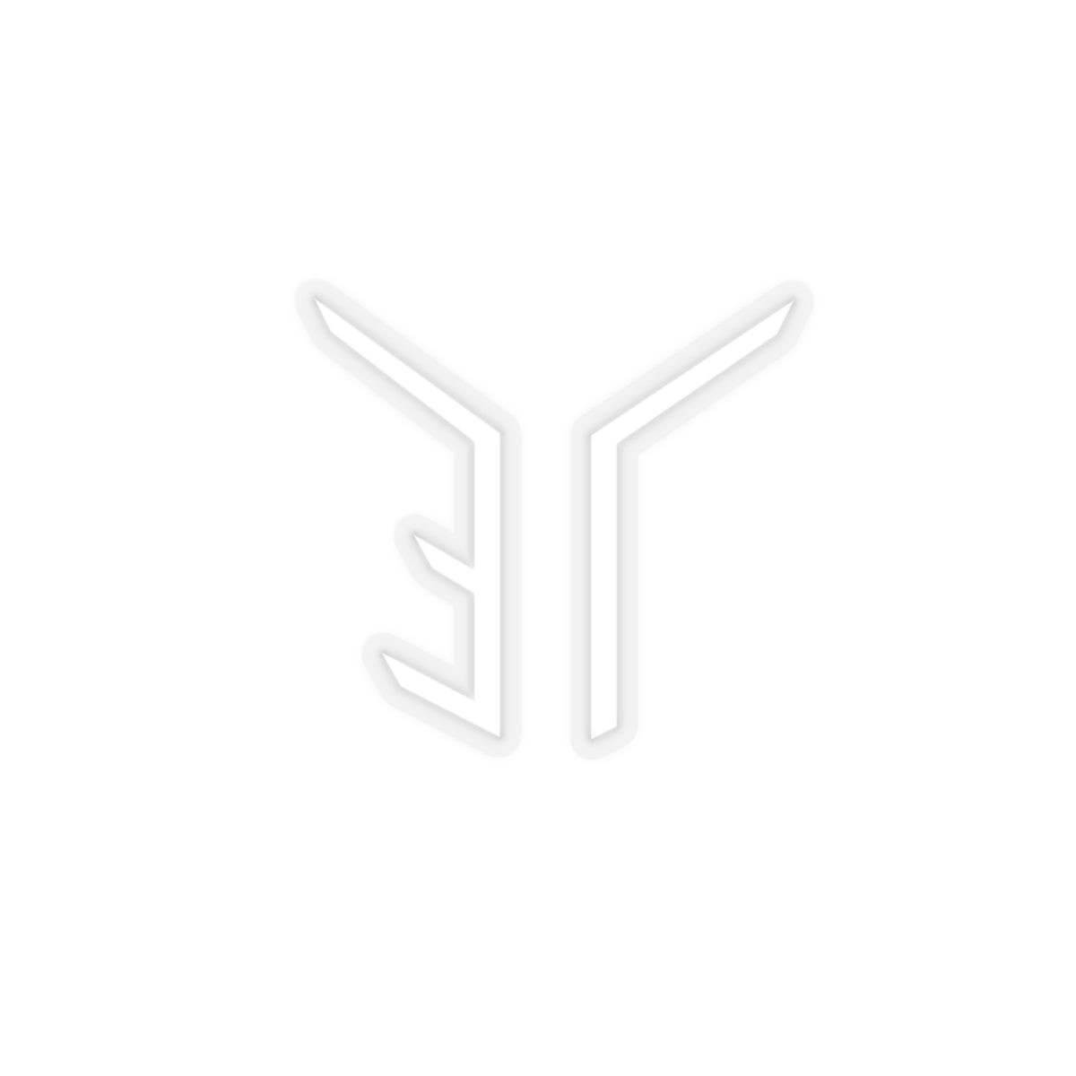 NEW ECHO LIGHTS LOGO STICKER -White-
